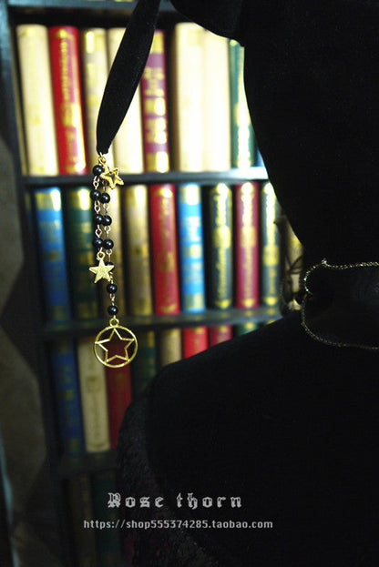 Rose Thorn - Twinkle Veil Lolita Halloween Witch Hat