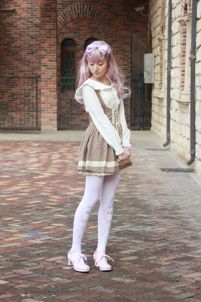 Sosic - Qing Mengnuo - Elegant Lolita Satin High Heel Handmade Shoes