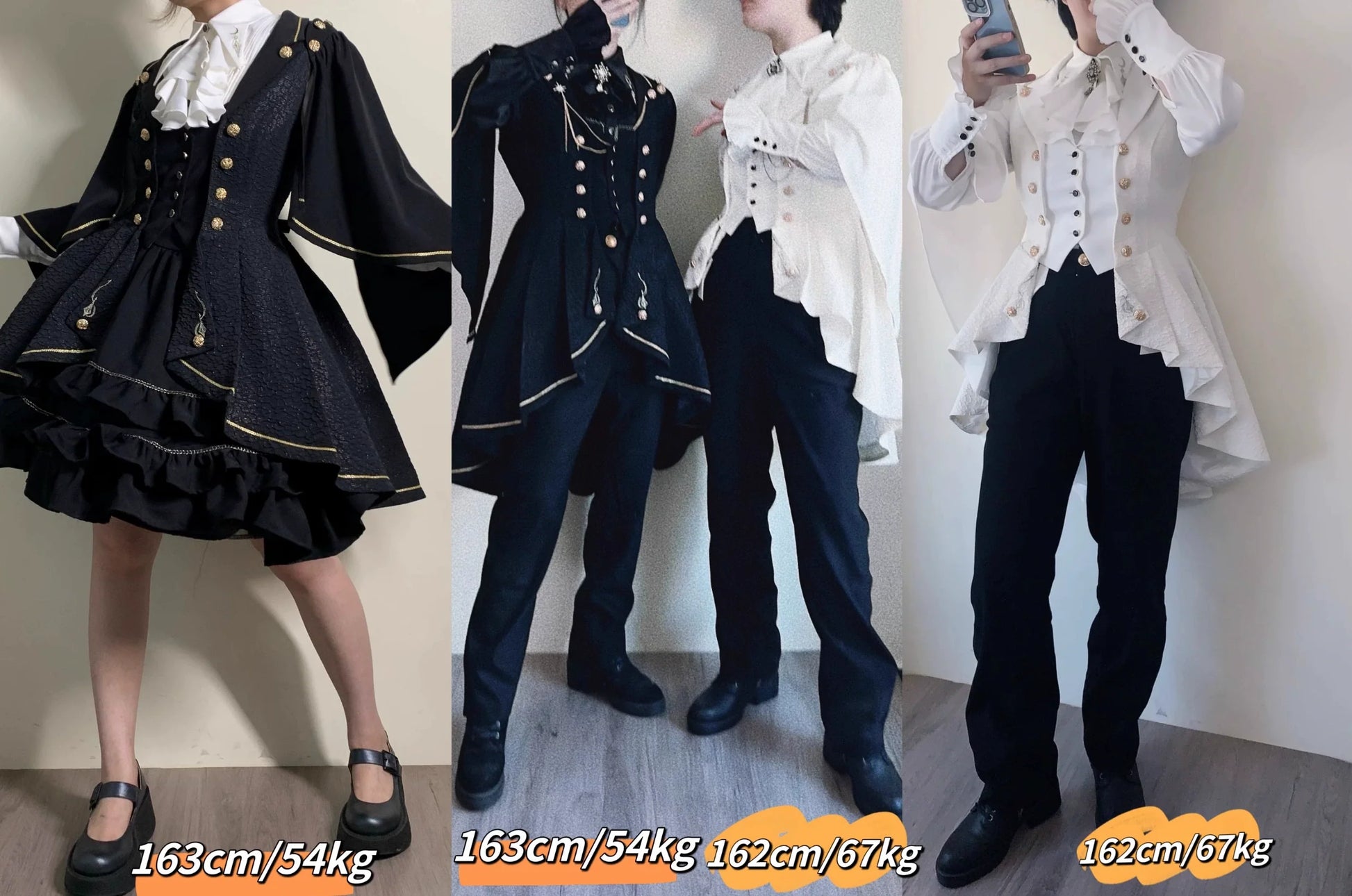 SilentMars - Law of the Fallen Moon - Retro Lolita Vest Coat Suit Knight Style Skirt