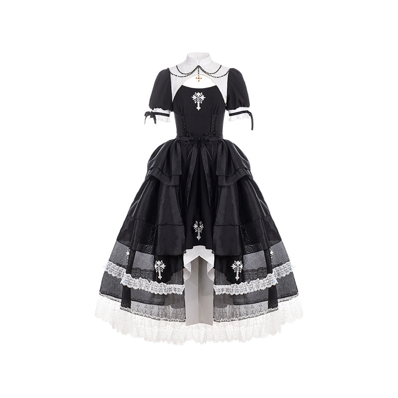 With PUJI - Prayer of the Dead - Gothic Nun Lolita OP Dress