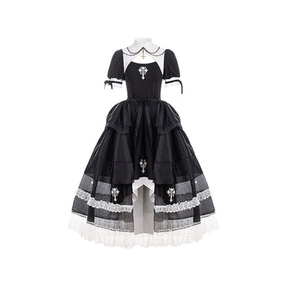 With PUJI - Prayer of the Dead - Gothic Nun Lolita OP Dress