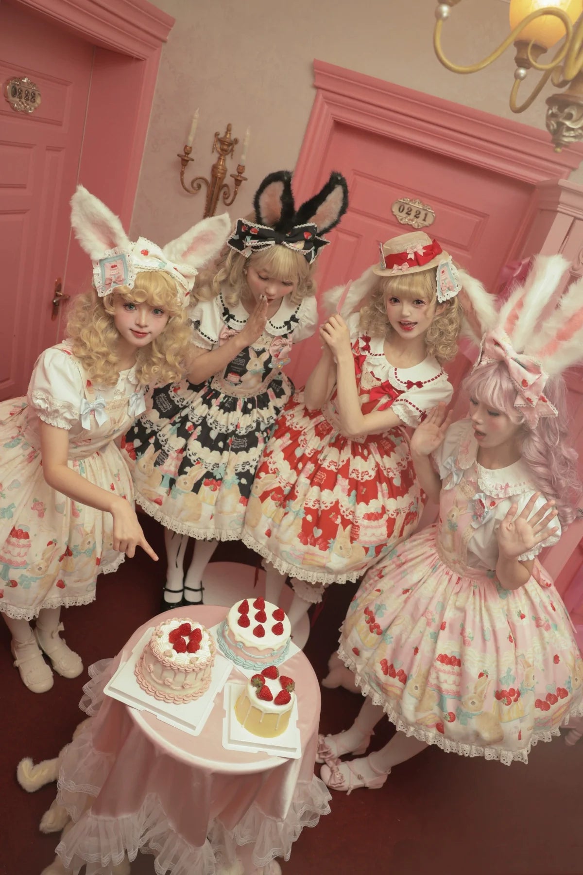 Dark Star Island - Honey Bunny Cake - Sweet Lolita JSK/OP/Strap SK/Shirt