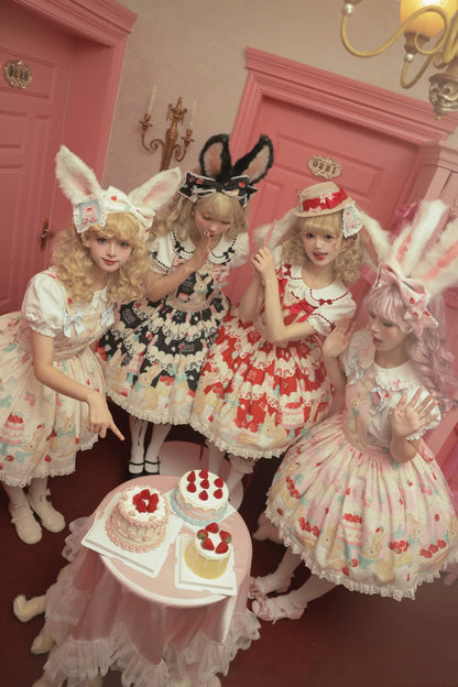 Dark Star Island - Honey Bunny Cake - Sweet Lolita JSK/OP/Strap SK/Shirt