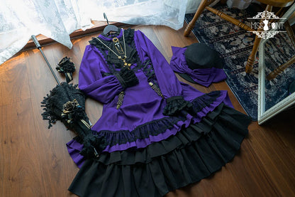 Miss Point - Perintz Manor - Gothic Lolita OP Long Sleeve Retro Lolita Dress