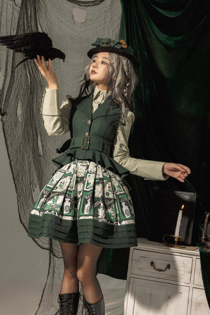 Frogic Studio - Magic Pharmacy - Vintage Lolita Vest Retro High-Waisted Lolita Vest