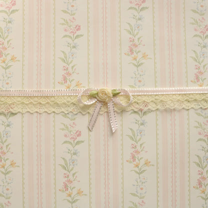 Creamy Bubbles - Sweet Lolita Choker Vintage Lace Rose Handmade Necklace