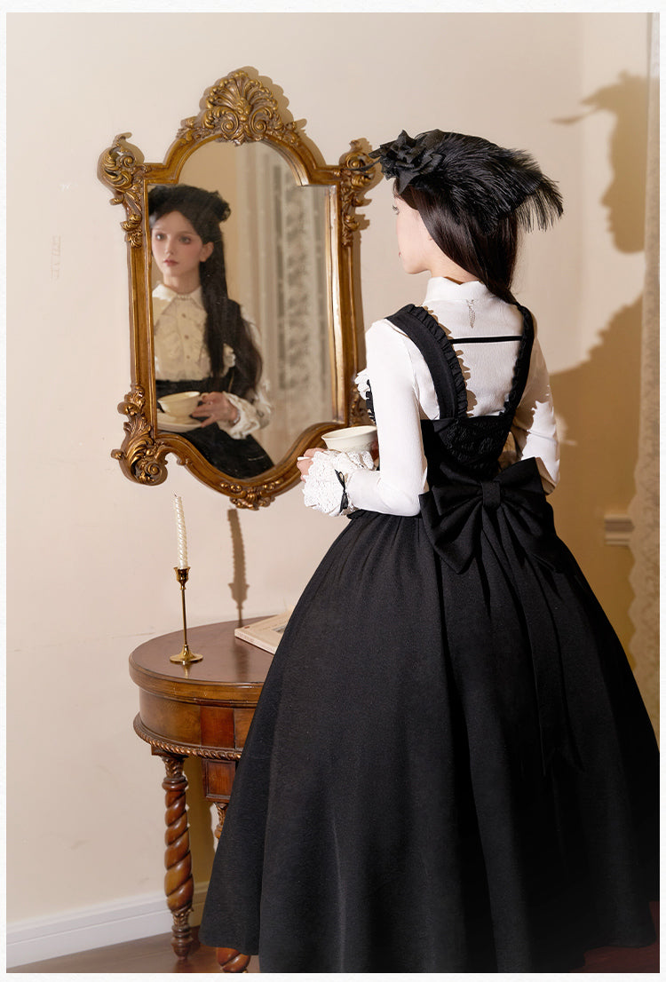 With PUJI - Silent Whisper - Classic Lolita Bust-supporting Long Dress, Shirt