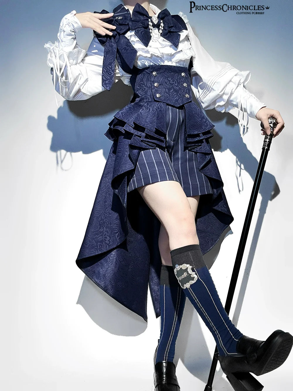 Princess Chronicles - Rabbit Theater - Ouji Lolita Suspender Waistband Shorts Set