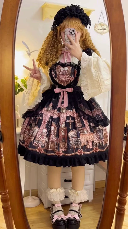 Uncle's Workshop - Missing Lamb Case - Gothic Lolita Dress Set with Sheep Prints