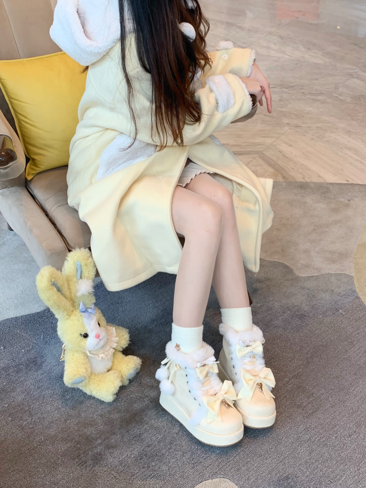 Aimee - Warm - Winter Sweet Lolita Snow Boots Thick Sole Fleece Shoes