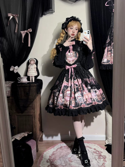 Uncle's Workshop - Missing Lamb Case - Gothic Lolita Dress Set with Sheep Prints