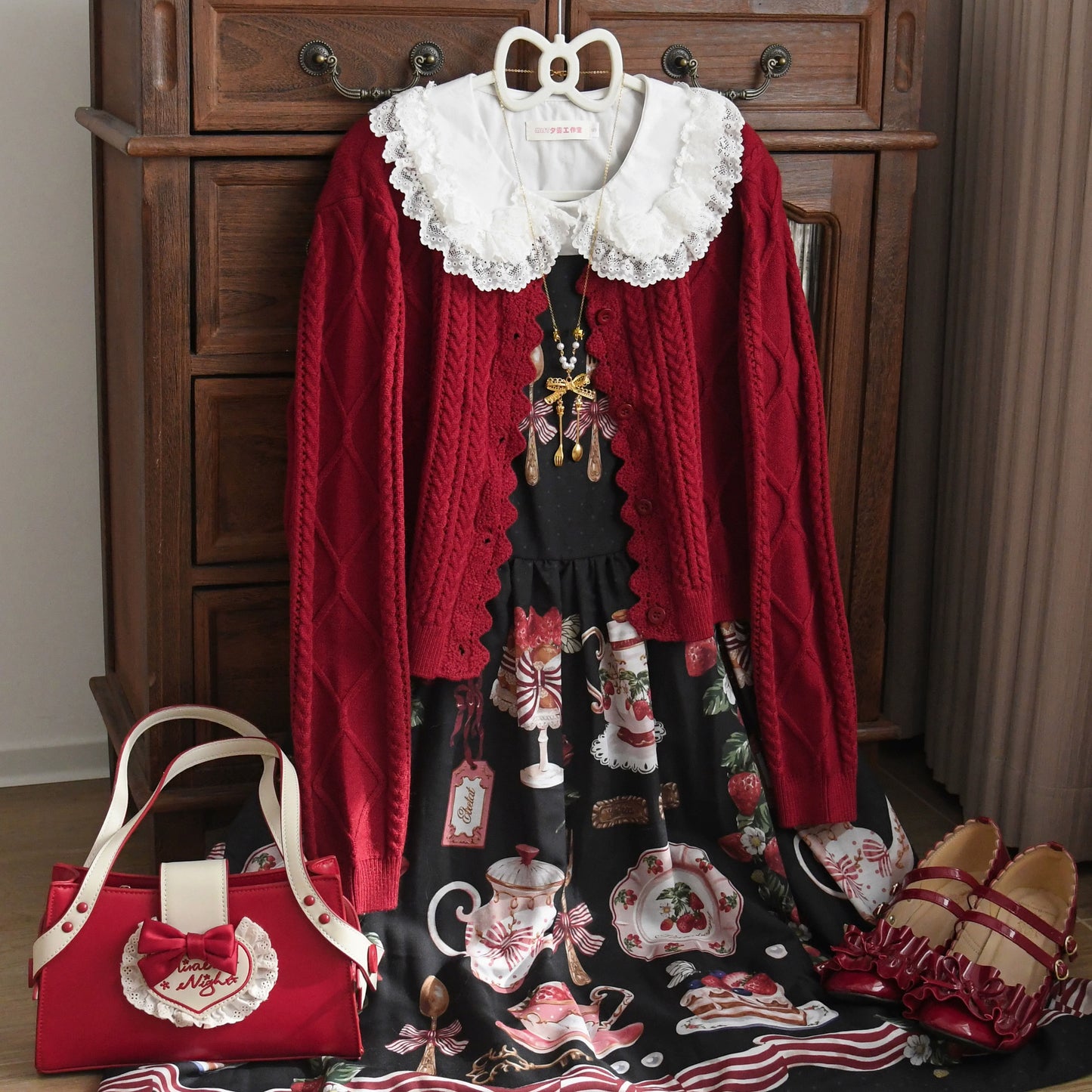 MIST - Soft Thought - Vintage Lolita Cardigan Short Knitting Sweater