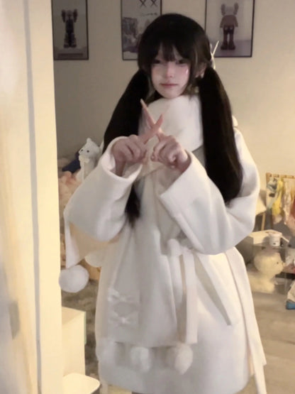 Platycodon House - Winter Sweet Lolita Coat Long Scarf Outerwear