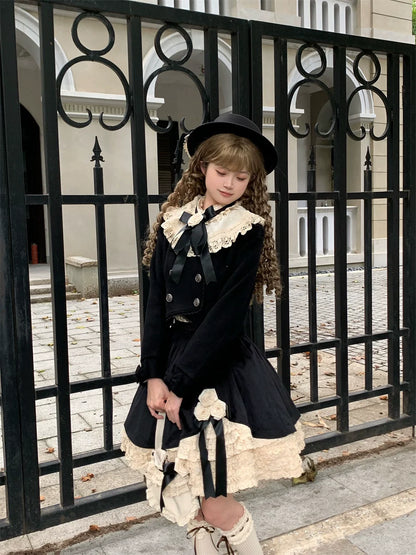 LeMiroir - Winter Solstice - Elegant Lolita Winter Short Coat & SK