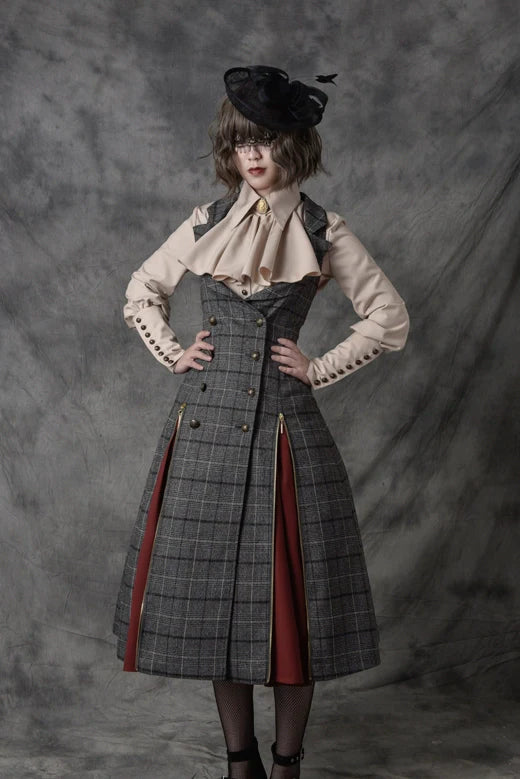 Vancy - Drunken Dreams - Vintage Lolita Dress Mutton Sleeve Shirt