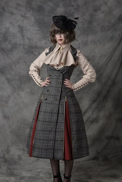 Vancy - Drunken Dreams - Vintage Lolita Dress Mutton Sleeve Shirt