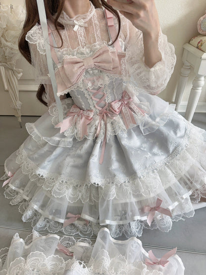 Sugar Girl- Fleeting Isle - Sweet Lolita Ballet Style Jumper Dress