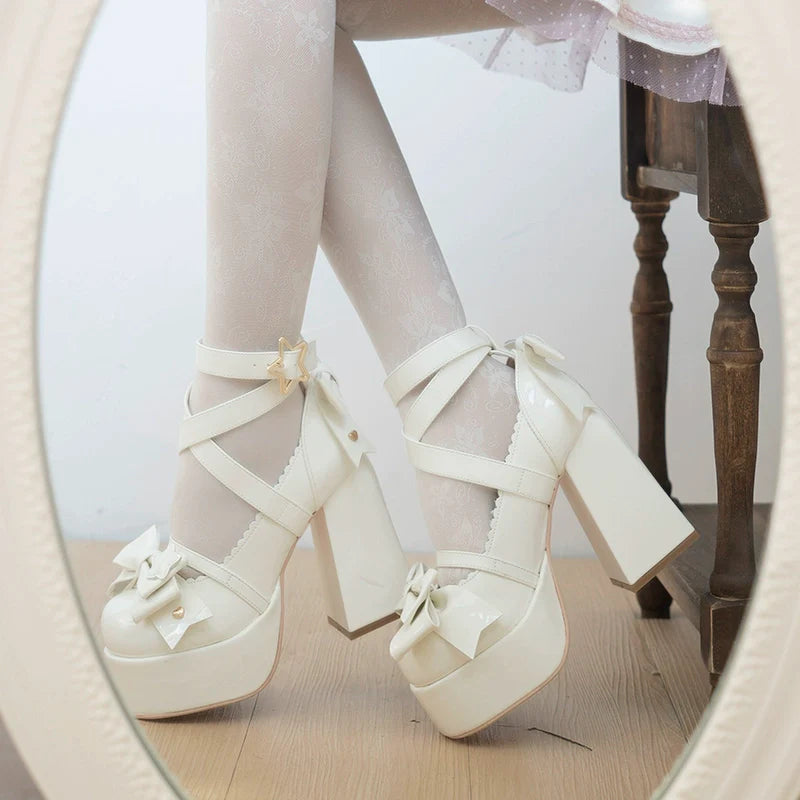Beauty Bunny - Star Prayer - Kawaii Lolita Shoes Round Toe Summer Heels