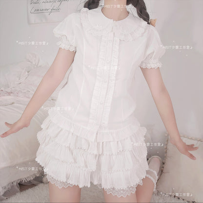 MIST - Sweet Short Sleeve Chiffon Lolita Blouse