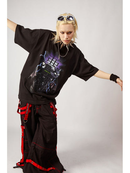 Angel and Devil loose T-shirt【s0000001845】