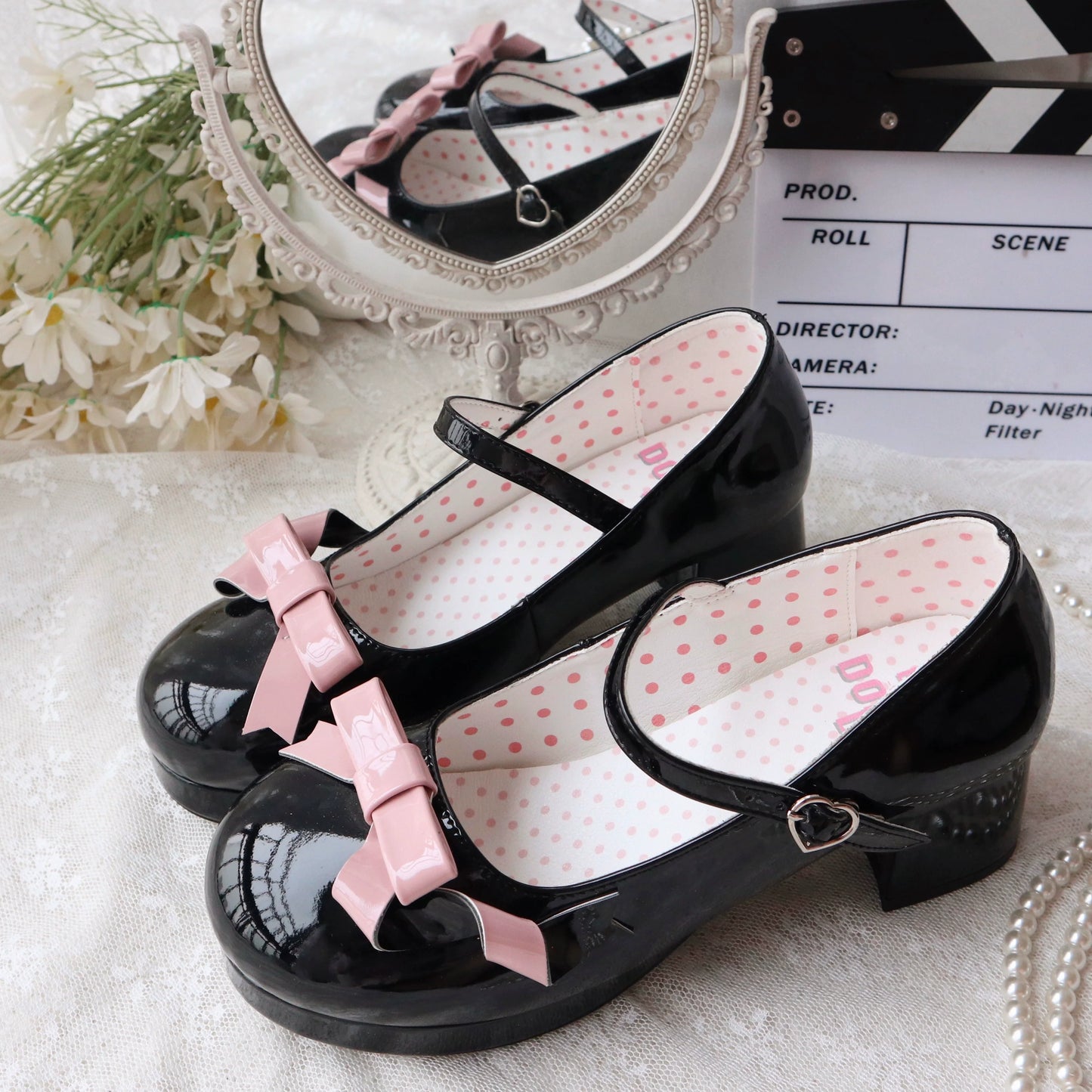 Dolly Doll - Lovers' Gift - Round Toe Middle Heel Mary Jane Lolita Shoes