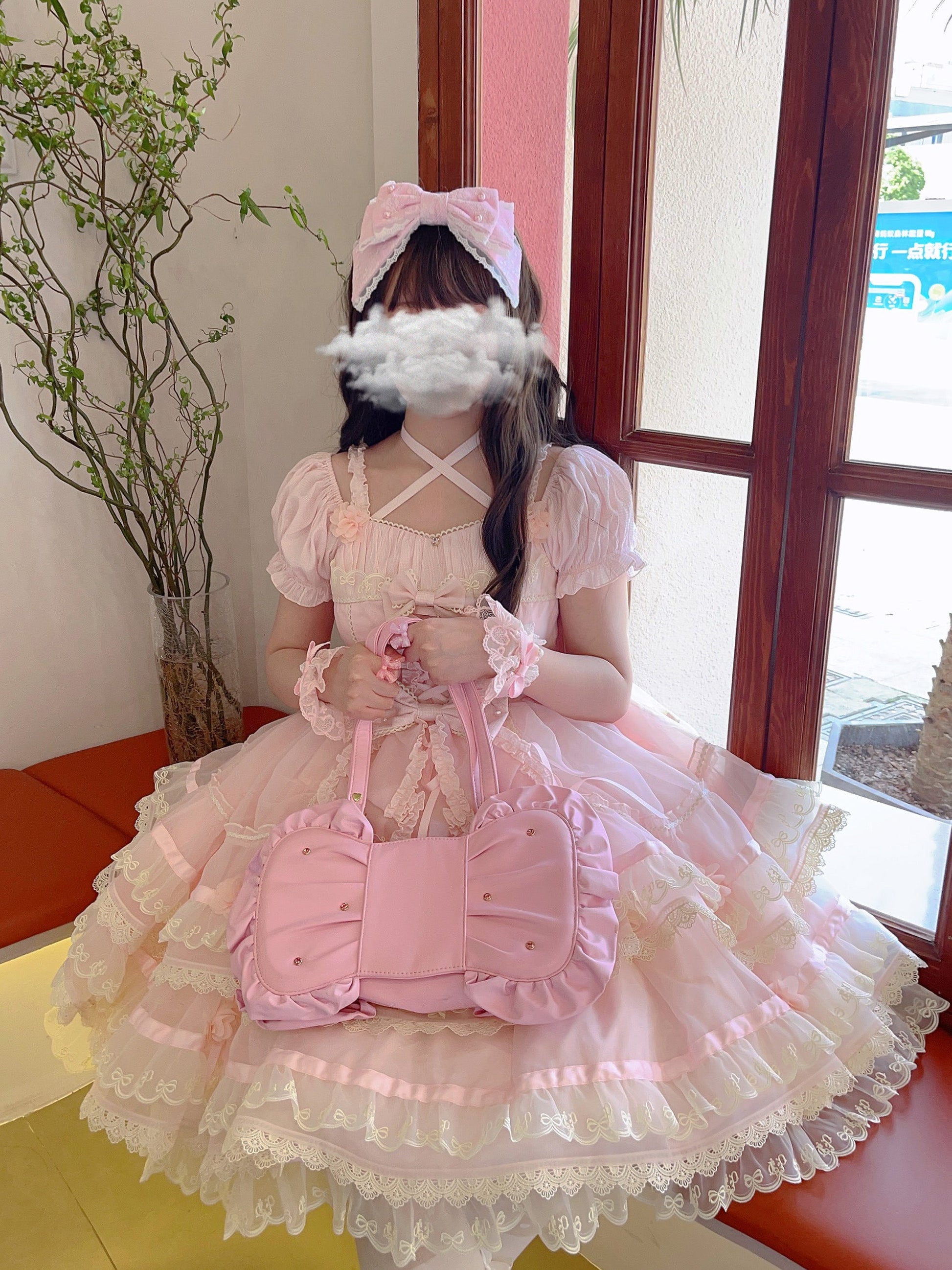 Cheese Cat - Sweet and Happy Flower Limited Lolita Cuff