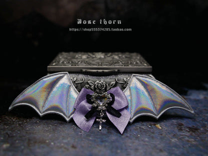 Rose Thorn - Multicolors Gothic Lolita Little Bat Brooch Hairpin