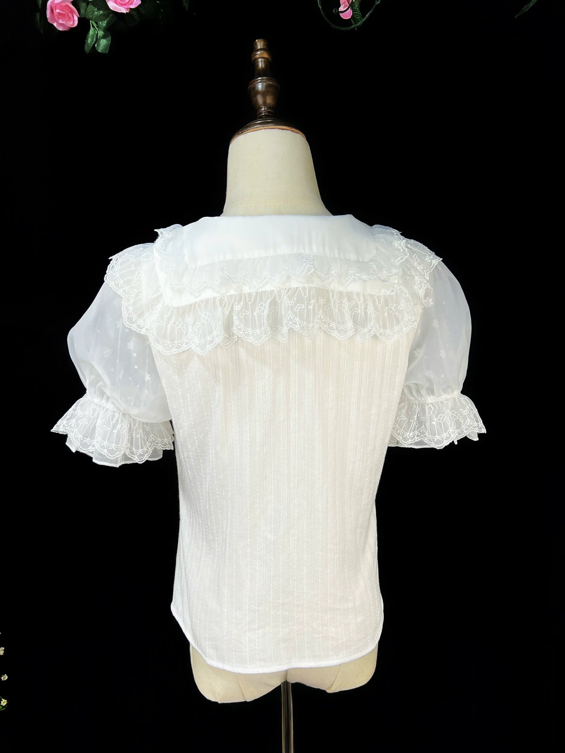 DMFS - Sweet Lolita Shirt Cotton Lolita Blouse Doll Collar