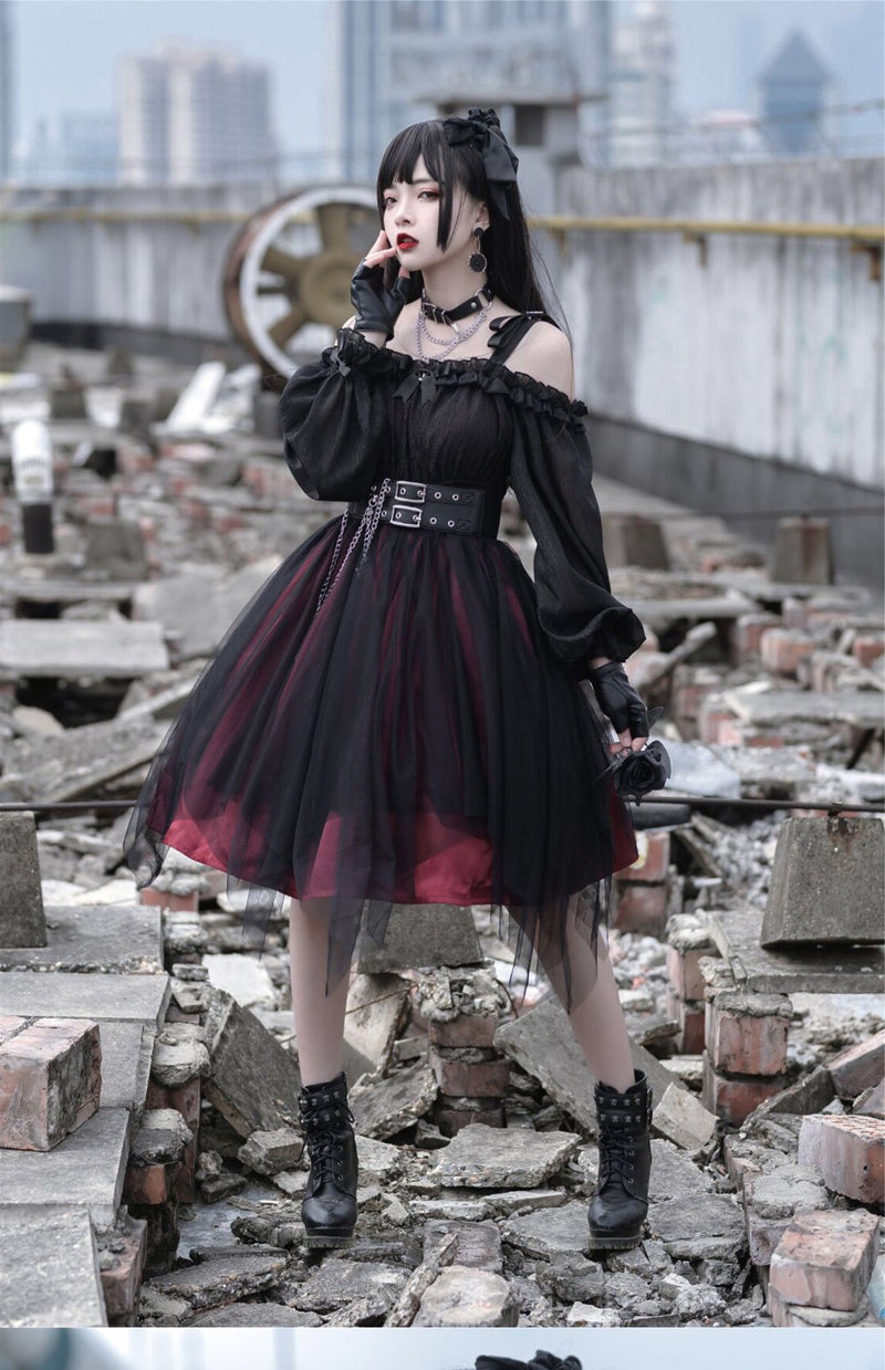 Your Princess - Gothic Lolita High Waist Black Dress