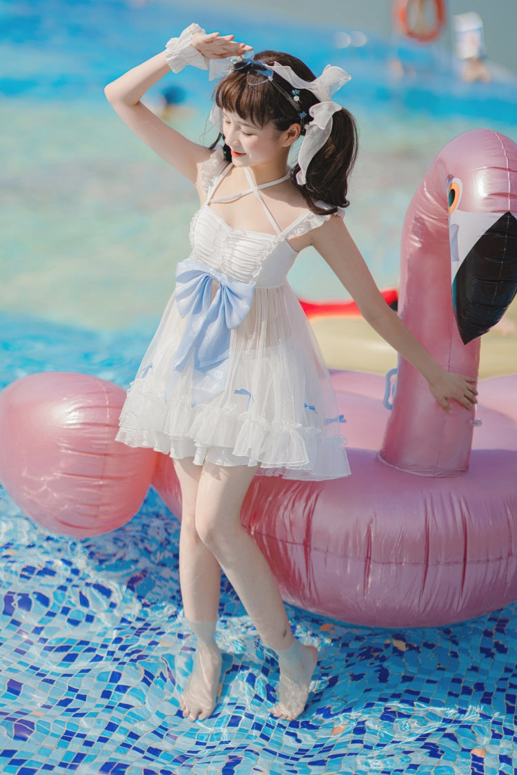 Letters from Unknown Star - Mermaid of the Sea Moon - Lolita Inspired Swimsuit in Two-piece and One-piece