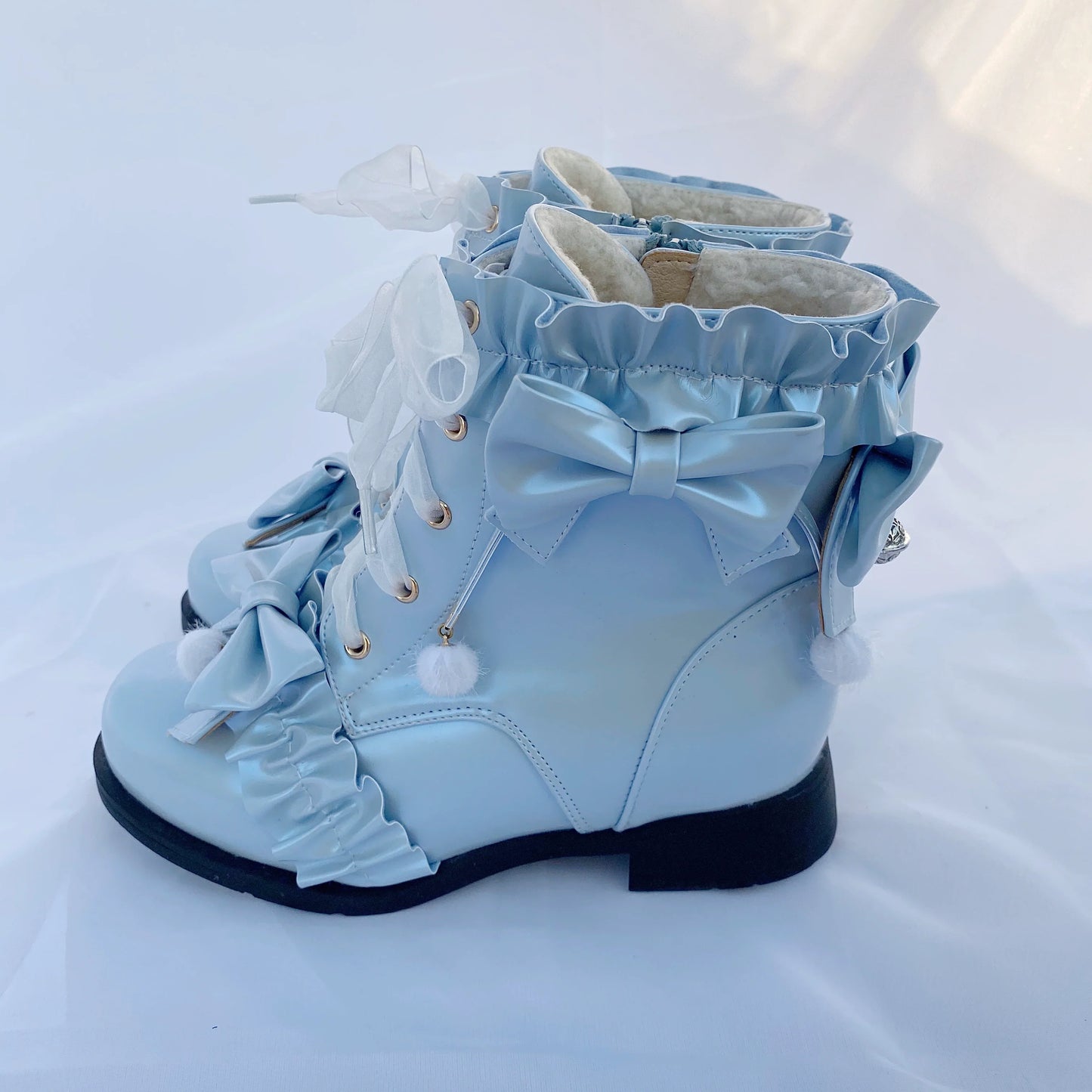 Fairy Godmother - Enthusiastic Ideation - Elegant Lolita Shoes Fleeced Short Martin Boots
