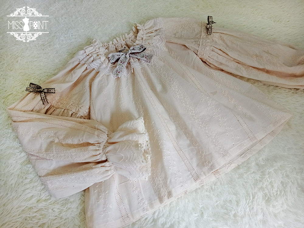 Miss Point - Rich Hymn - Lolita Bavarian Cotton Embroidered Blouse