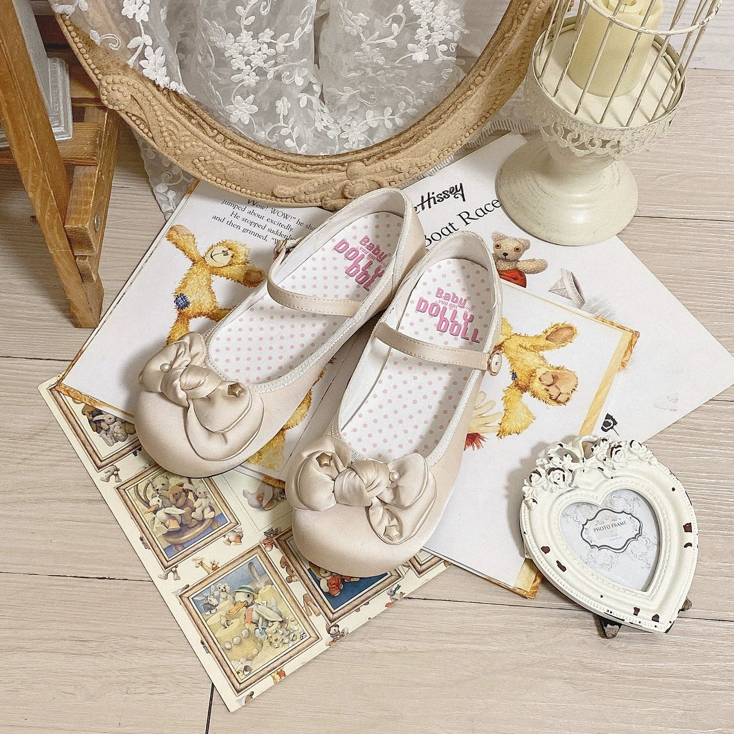 Dolly Doll - Little Fat Ding - Sweet Lolita Shoes Low Heel Round-toe Shoes