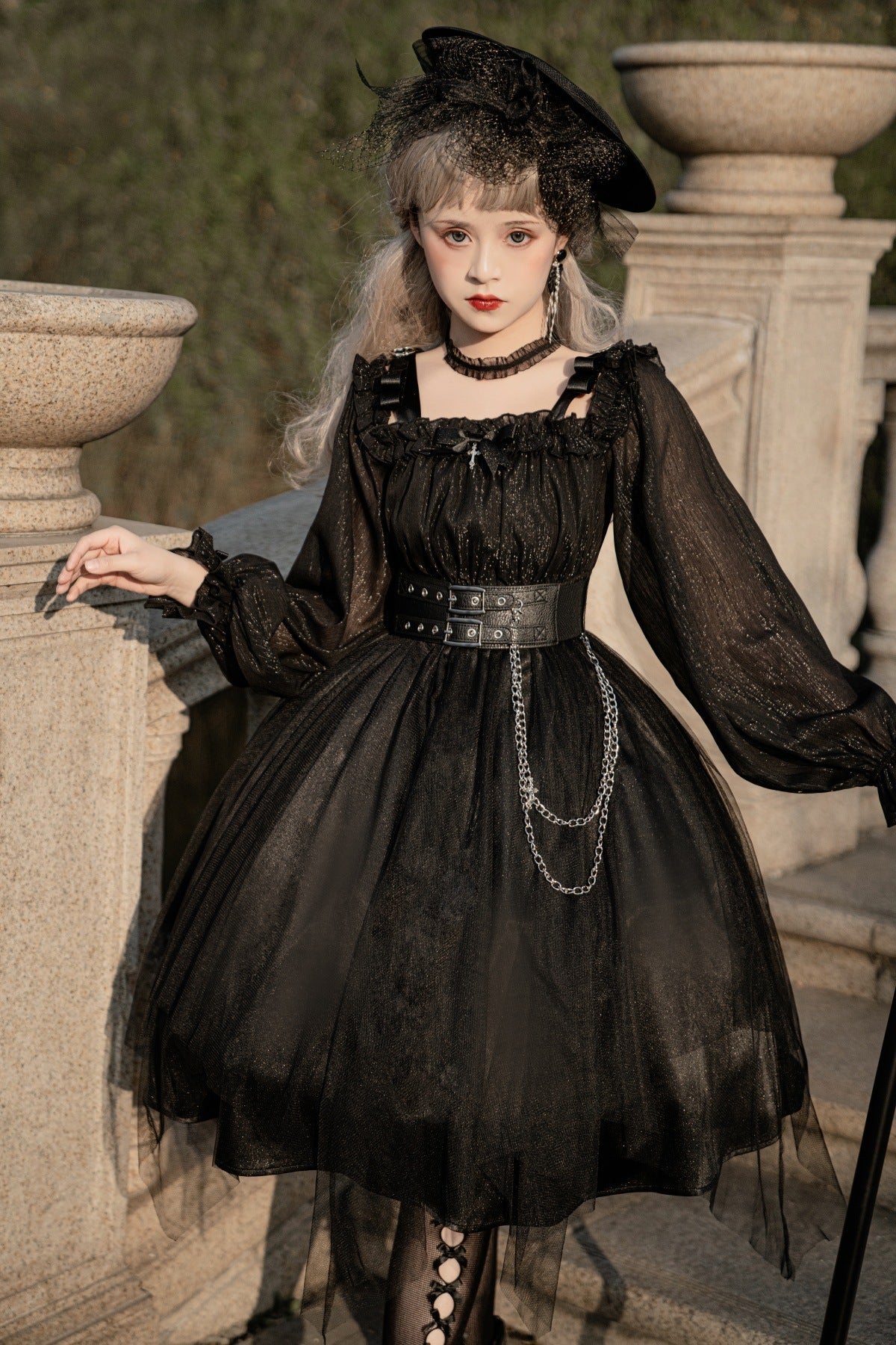 Cornfield Lolita - The Girl Assassin - Halloween Gothic Lolita Irregularly Hemline Dress
