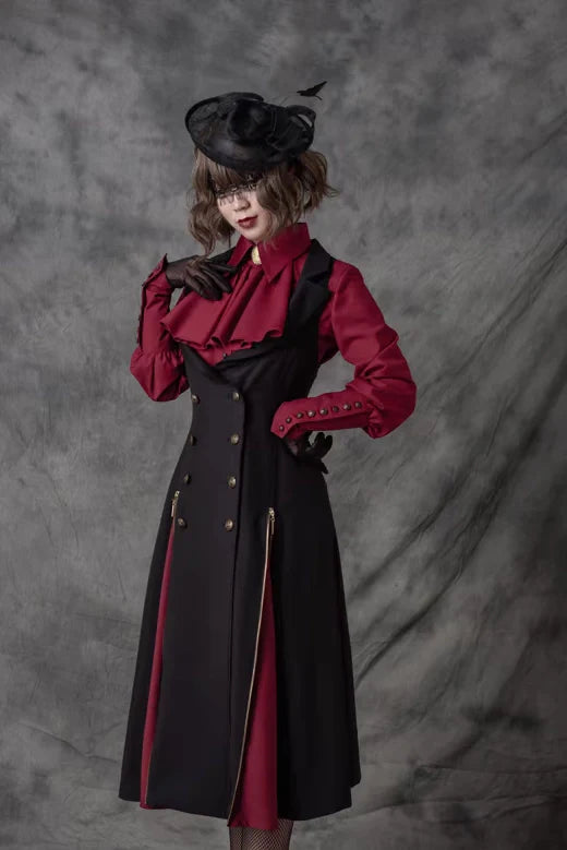 Vancy - Drunken Dreams - Vintage Lolita Dress Mutton Sleeve Shirt