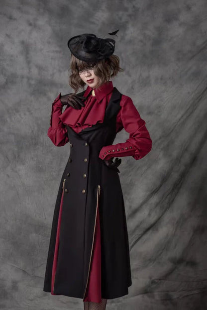 Vancy - Drunken Dreams - Vintage Lolita Dress Mutton Sleeve Shirt