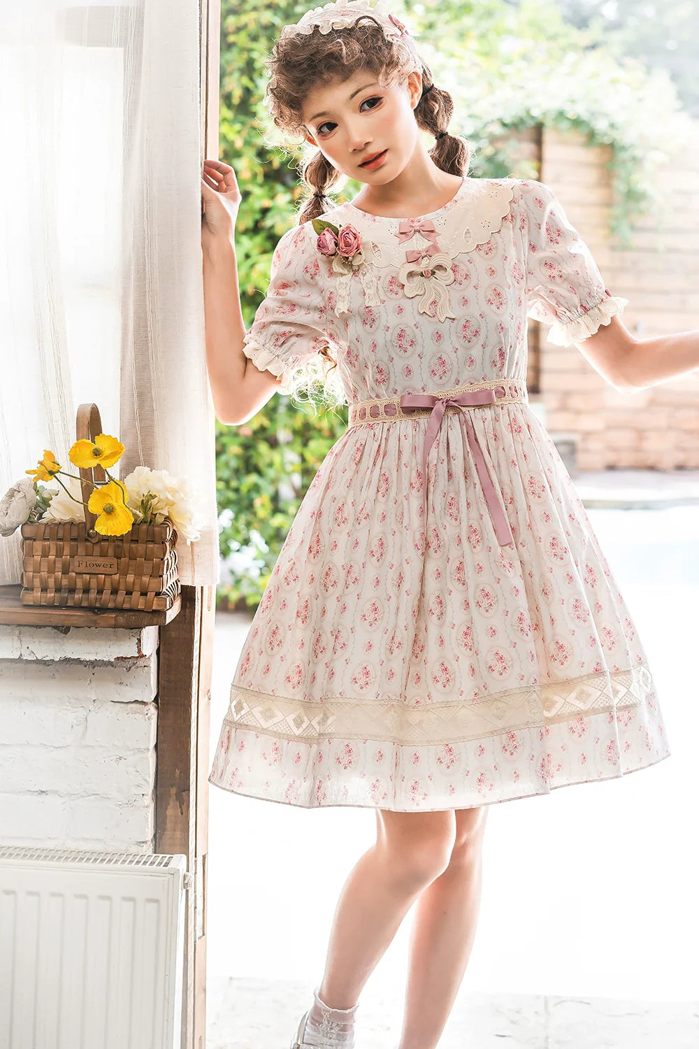 Miss Point - Customized Elegant Lolita OP Dress Cute Daily Girl Short Lolita Dress
