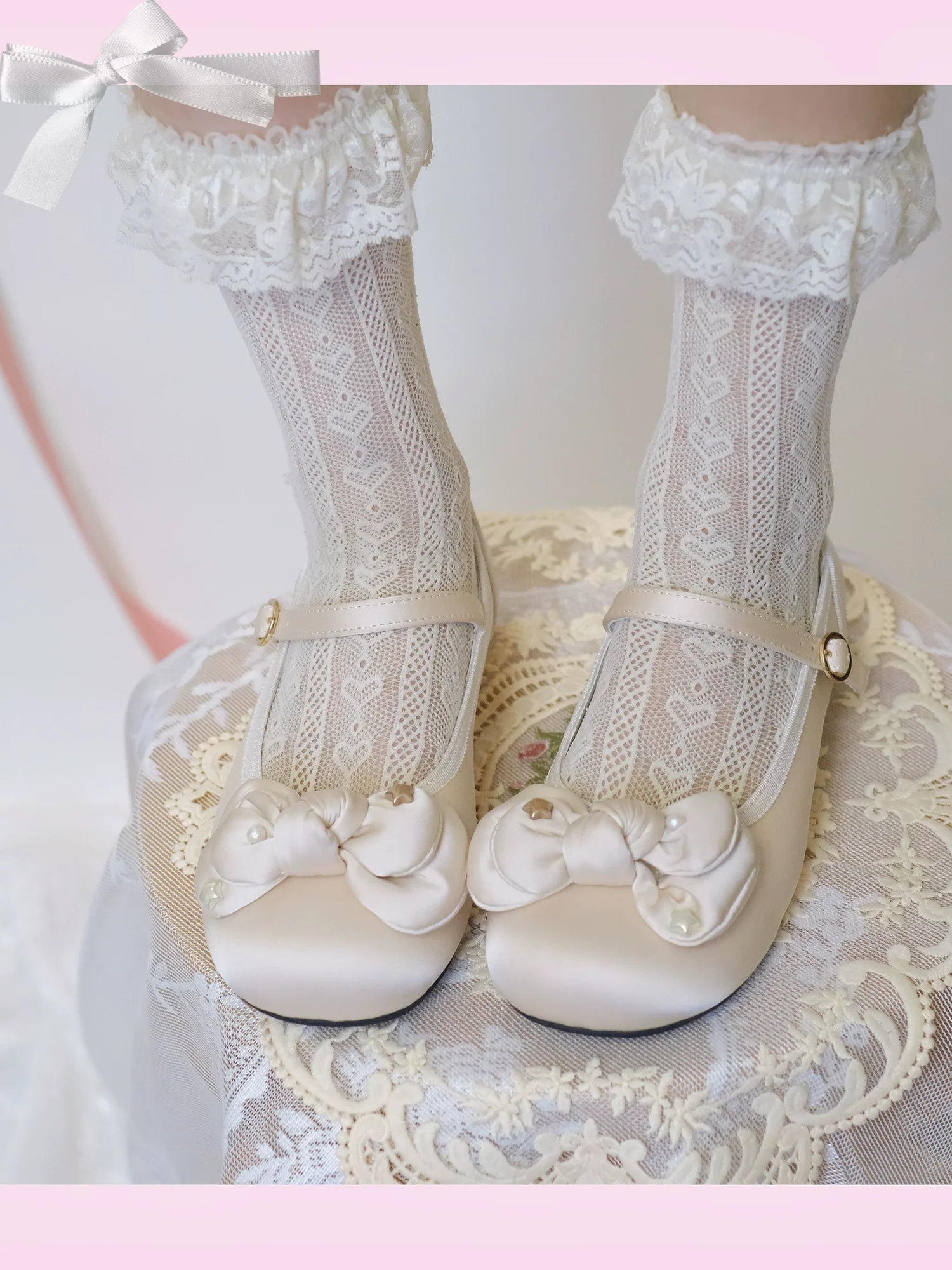 Dolly Doll - Little Fat Ding - Sweet Lolita Shoes Low Heel Round-toe Shoes