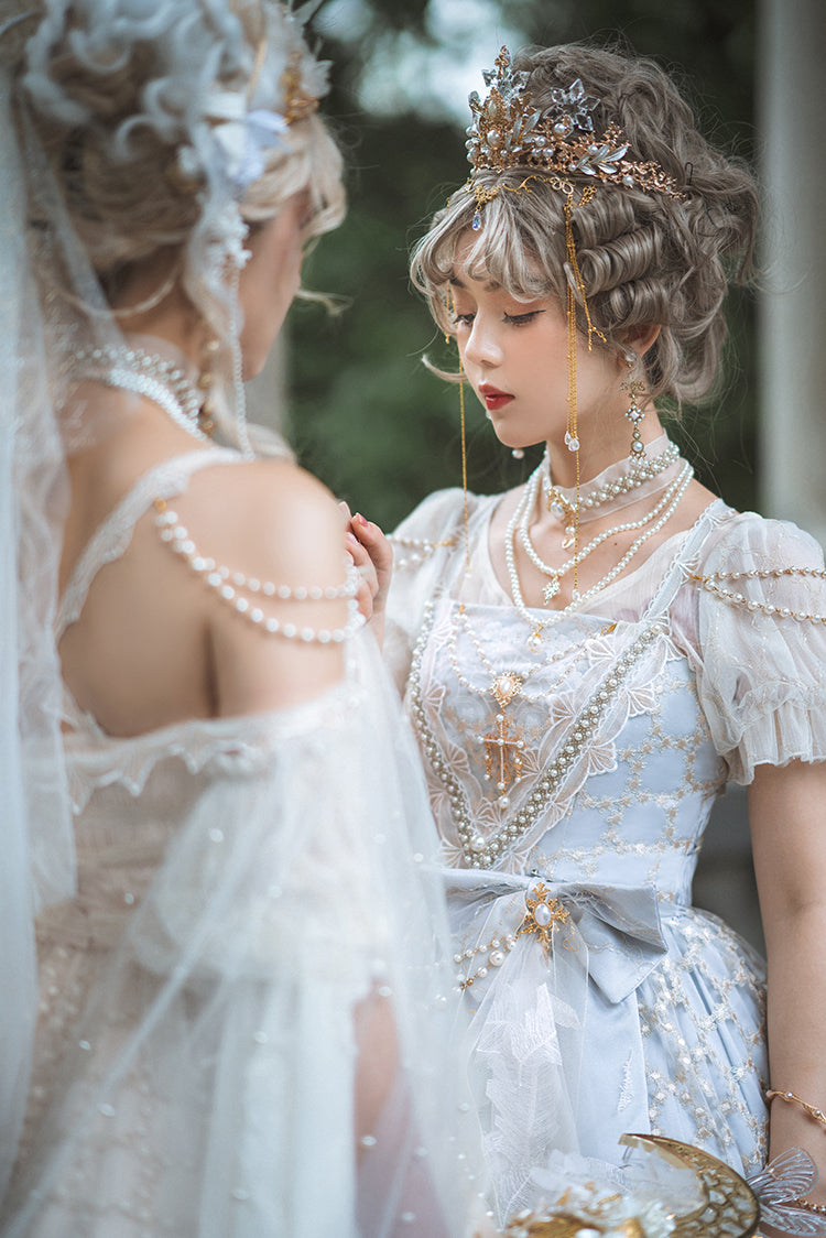 Lingxi Lolita - Greek Style Vintage Handmade Bead Lolita Dress