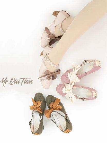 MR.Qiutian - Pictorial Girl - Han Lolita Shoes Retro Lolita Chinese Style Shoes