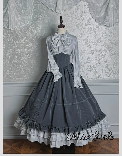 Alice Girl - Duke of Victoria - Classic Lolita Striped Blouse