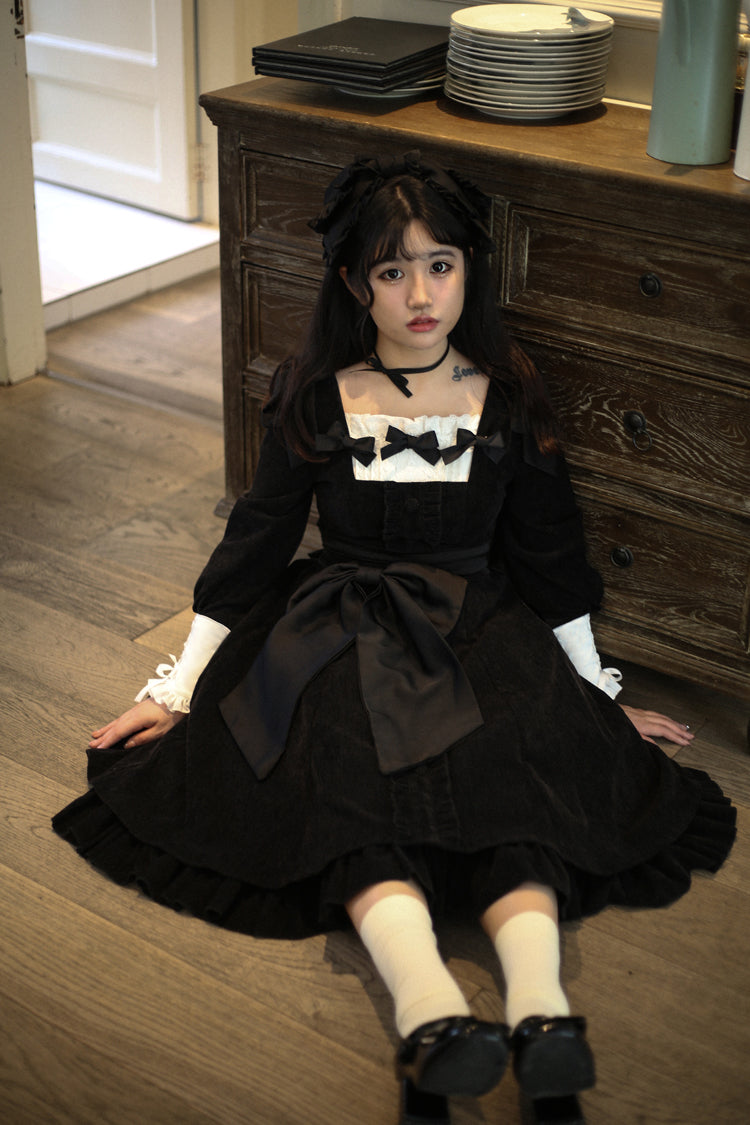 Sweet Wood - Annie's Gift - Elegant Velvet Lolita OP Dress