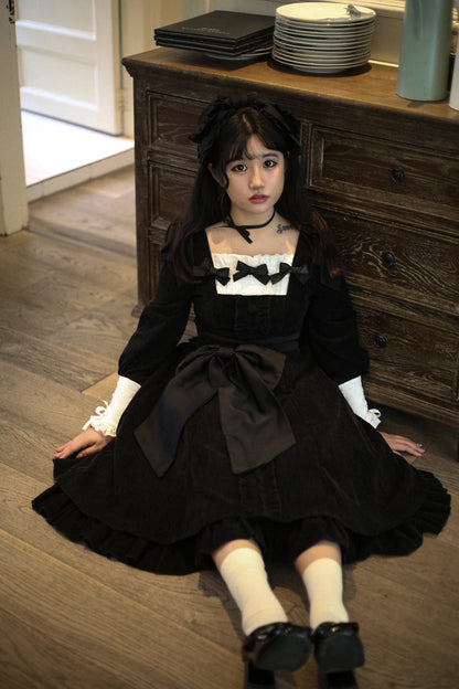 Sweet Wood - Annie's Gift - Elegant Velvet Lolita OP Dress
