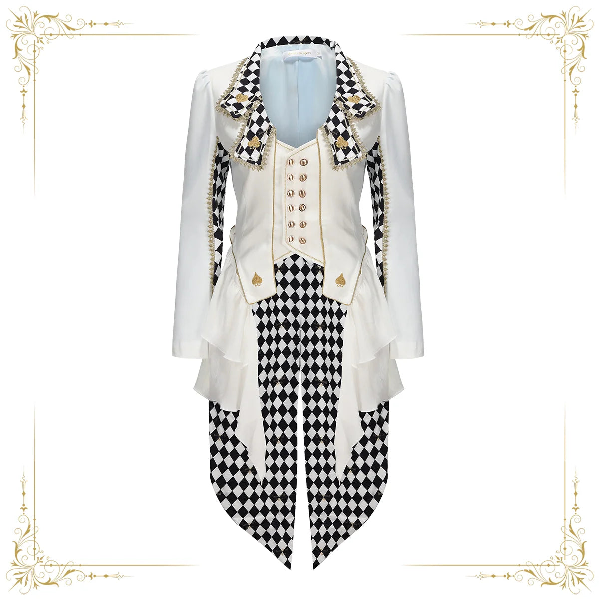 Immortal Thorn - Lost Alice - Ouji Lolita Coat Checkered Prince Outwear