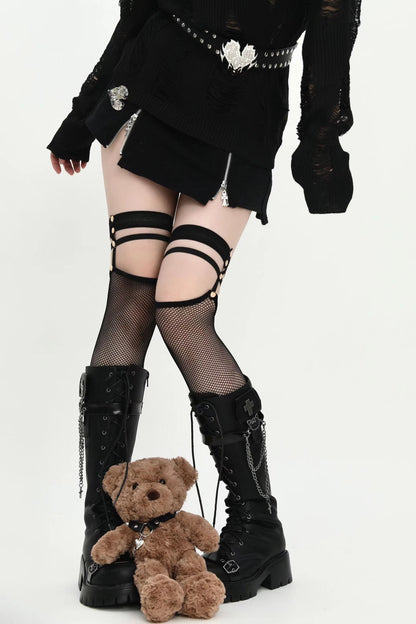 Arrive on the first floor - Punk Lolita Lace Stockings
