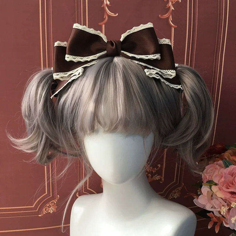 Qingyi Handmade - Sweet Lolita KC Multicolor Bow Lolita Headwear