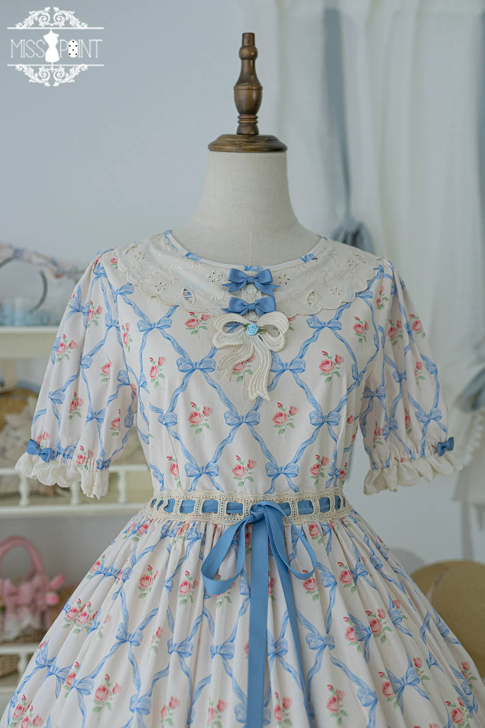 Miss Point - Customized Elegant Lolita OP Dress Cute Daily Girl Short Lolita Dress