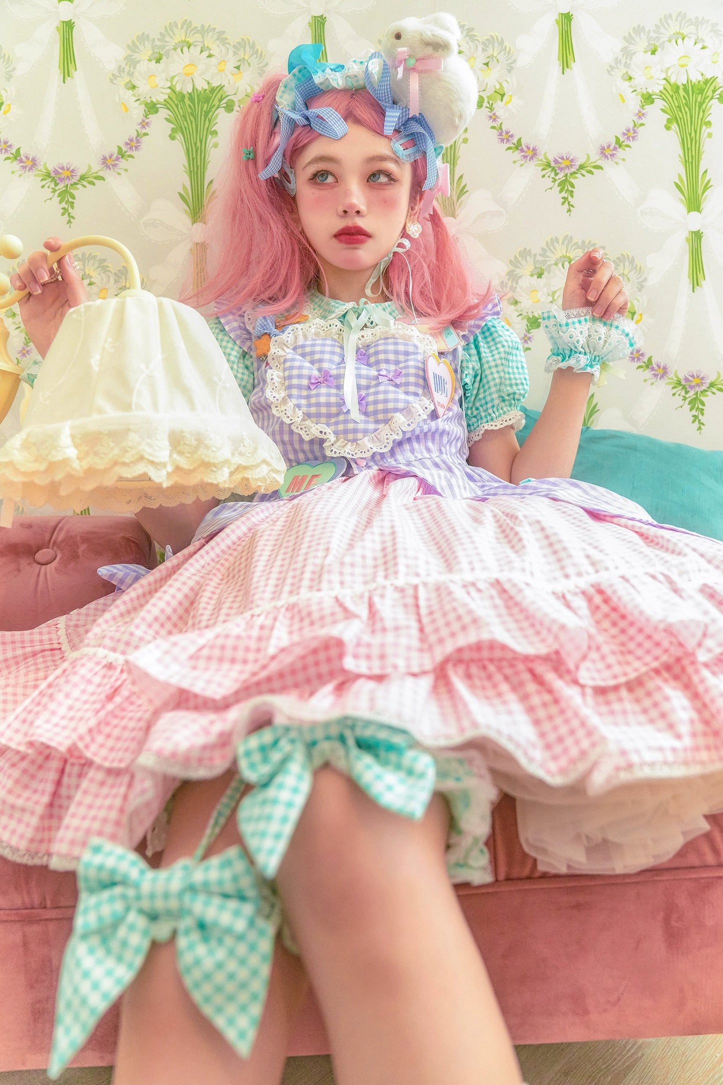 Fluff Mollie - Bean Breakfast - Sweet Lolita Overskirt Daily Daily Petaled Skirt