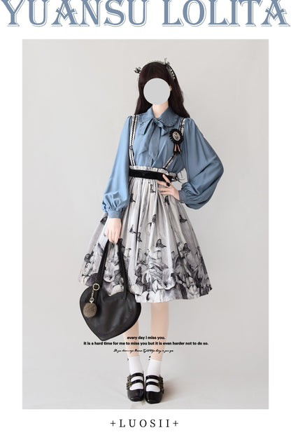 YuanSu - Mayer's Whisper - Vintage Lolita Large Sleeve Blouse