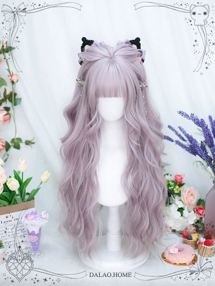 Dalao Home - Poi Balls - Sweet Lolita Wig Long Curly Purple Wigs